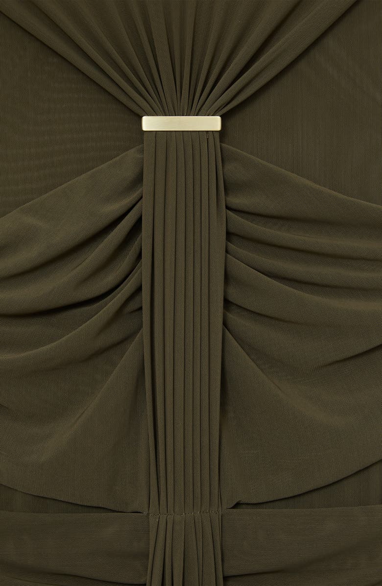 Reiss Collette Ruched Maxi Dress, Alternate, color, Khaki Green