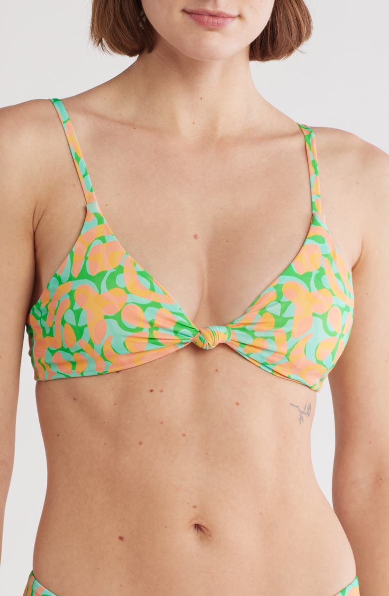 Dippin Daisys Zen Knot Front Bikini Top, Main, color,
