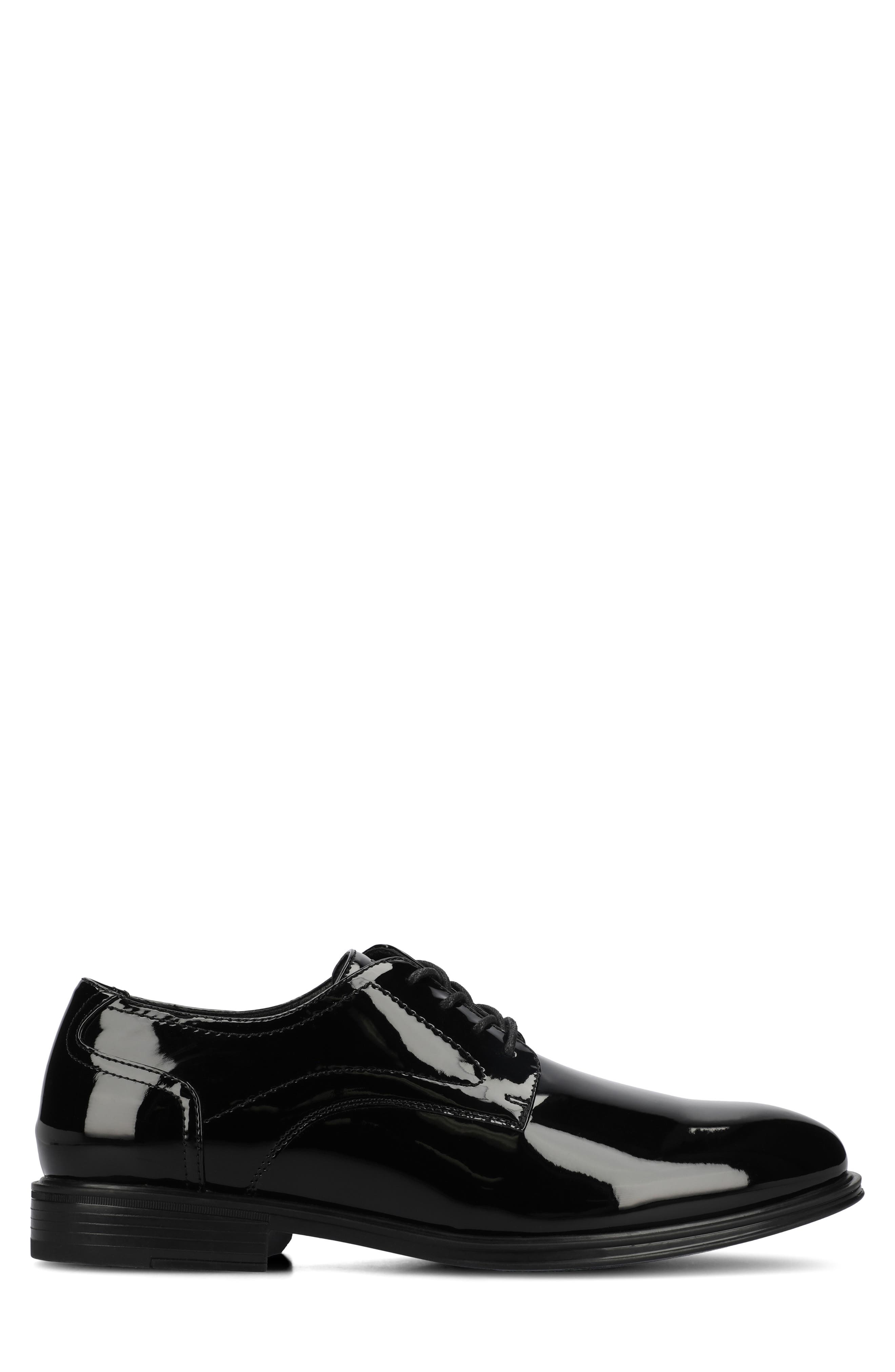 Barclay Derby, Alternate, color, PATENT/BLACK