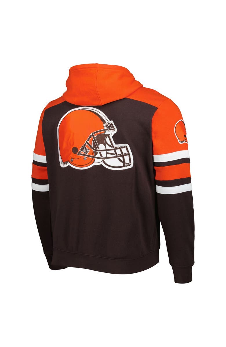 STARTER Men's Starter Brown Cleveland Browns Extreme Full-Zip Hoodie Jacket, Alternate, color, 