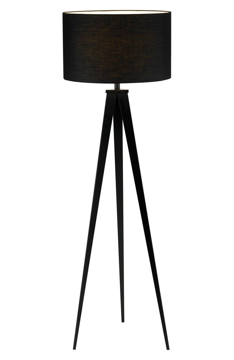 ADESSO LIGHTING Director Floor Lamp, Main, color, Black