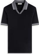 Bugatchi Pima Cotton Johnny Collar Polo