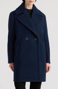 NVLT Double Breasted Faux Wool Oversize Coat