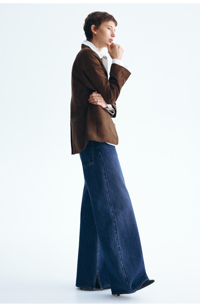 H&M Single-breasted Blazer, Alternate, color, Dark Brown