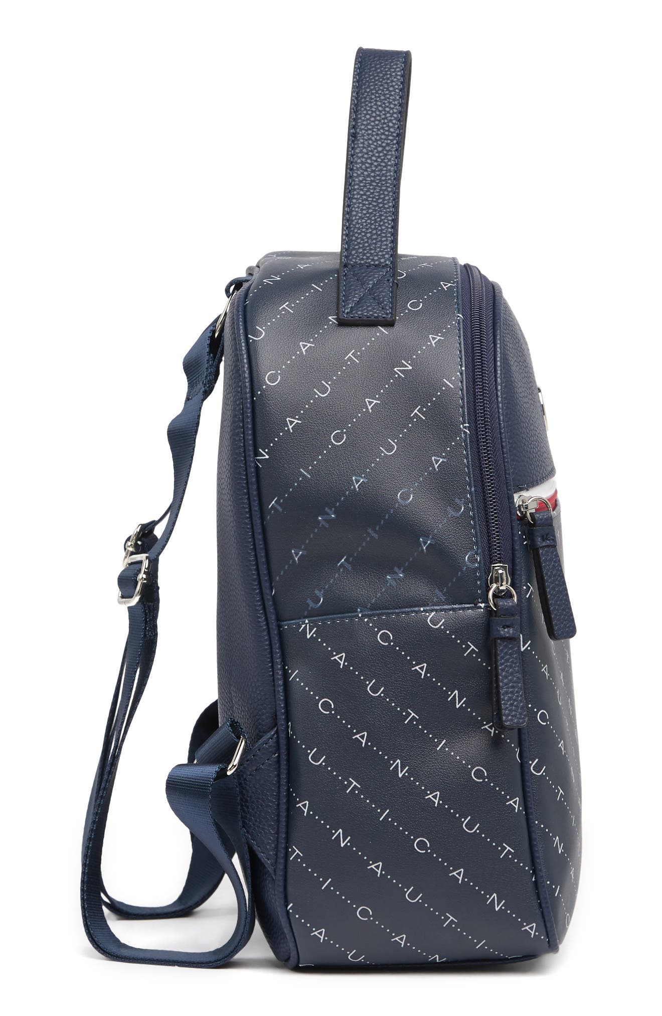 Nautica Draw The Line PU Backpack, Alternate, color, 