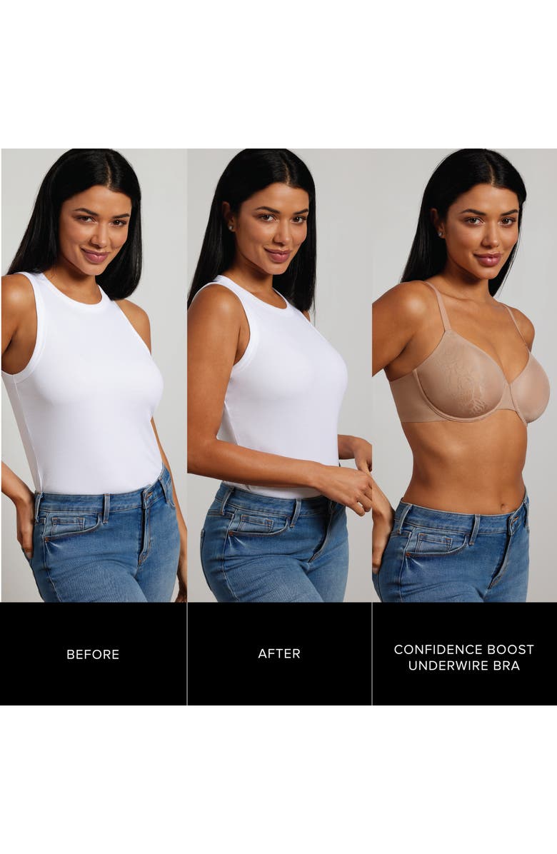 Wacoal Confidence Boost<sup>™</sup> Underwire Bra, Alternate, color, Black