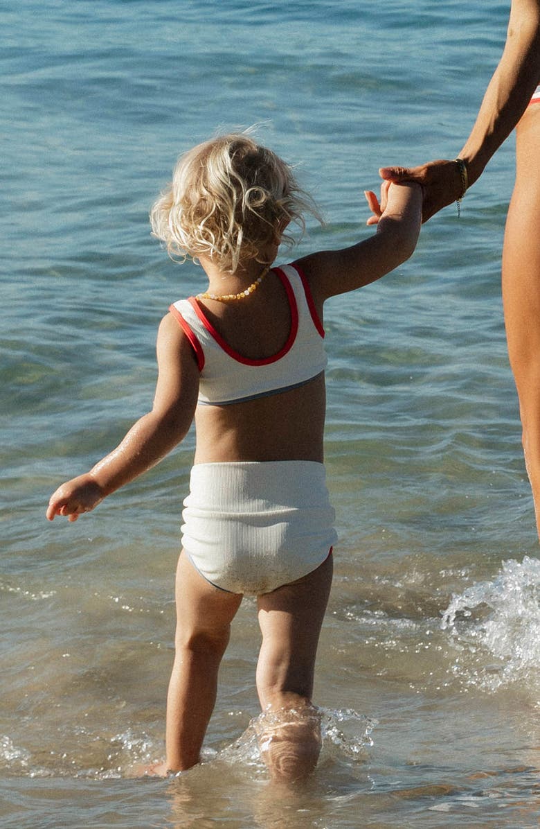 LSPACE Kids' Little L Mini Two-Piece Swimsuit, Alternate, color, Cream Pout