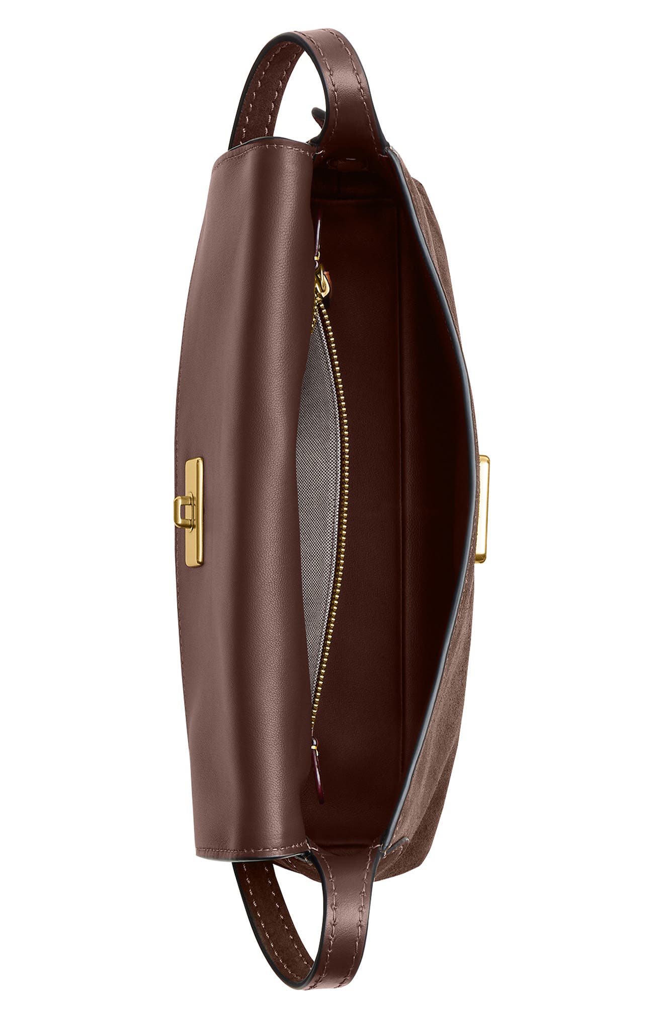Chelsea 26 Leather Shoulder Bag, Alternate, color, B4/ DARK CHOCOLATE