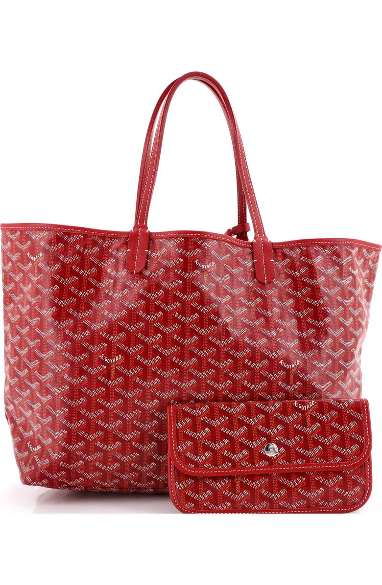Pre-Owned Goyard Saint Louis Tote Coated Canvas PM, Alternate, color, Red