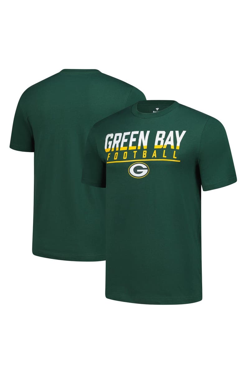 FANATICS Men's Fanatics  Green Green Bay Packers Blocked T-Shirt, Alternate, color, Green