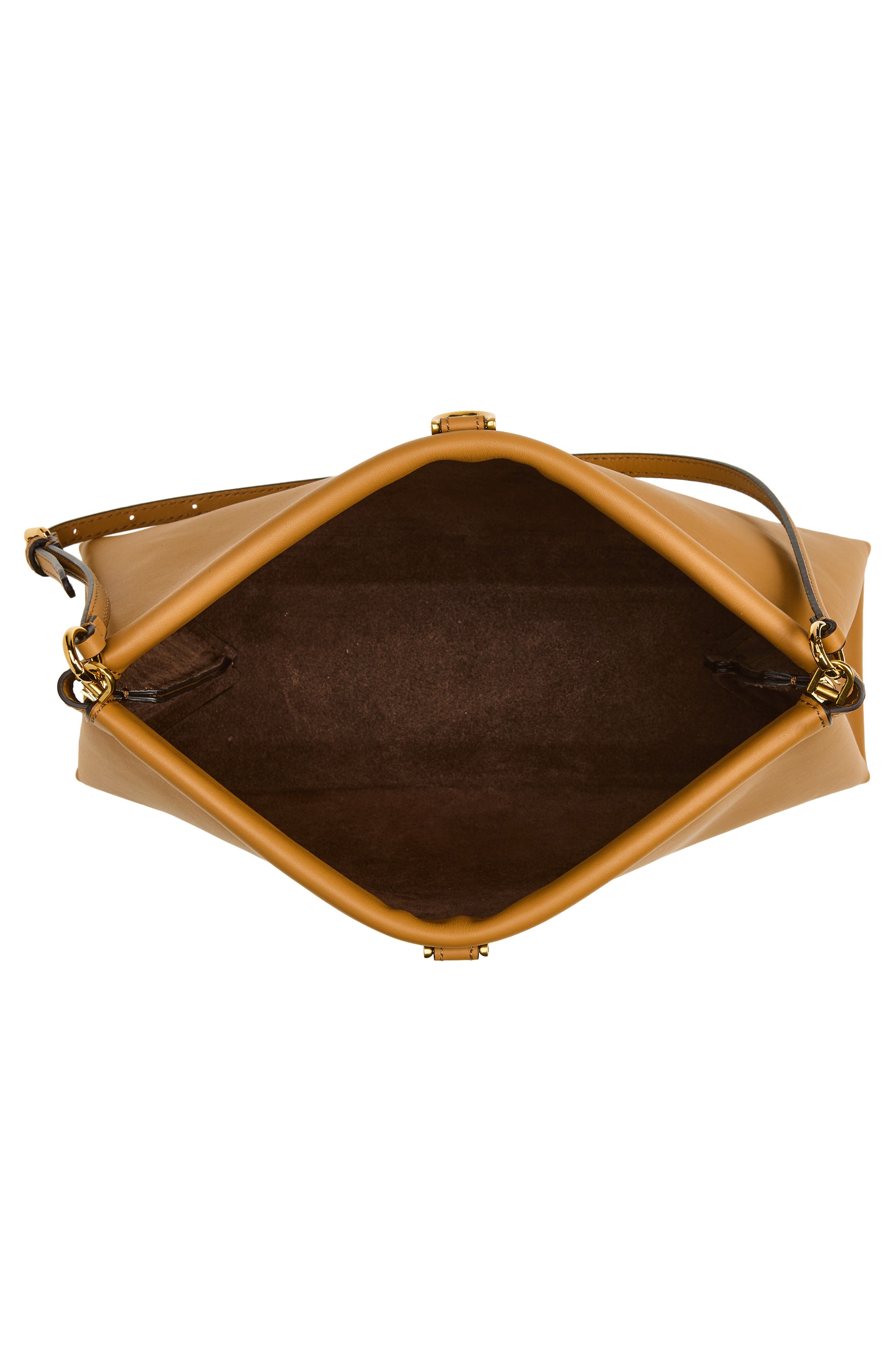 Etro Clutch Talk Leather Clutch, Alternate, color, Ochre