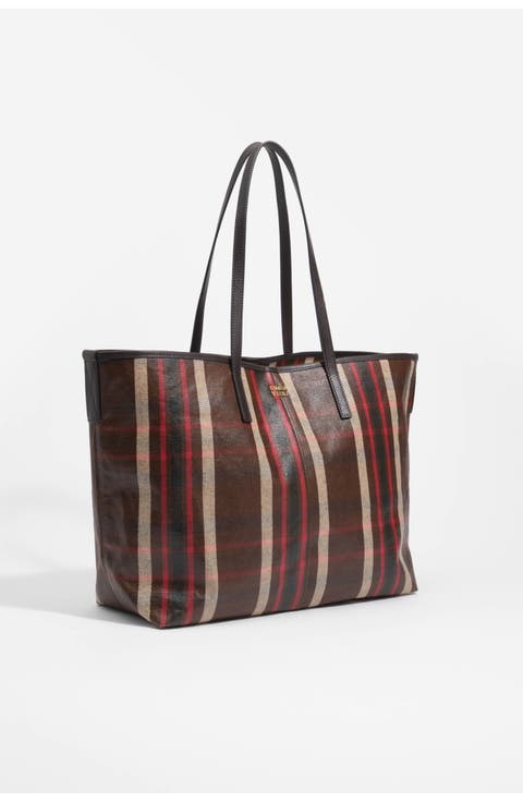 Large Tartan Shopper Bag