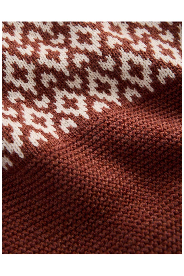 Kids' Relaxed Fair Isle Sweater, Alternate, color, RED