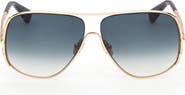 Max Mara 60mm Pilot Sunglasses