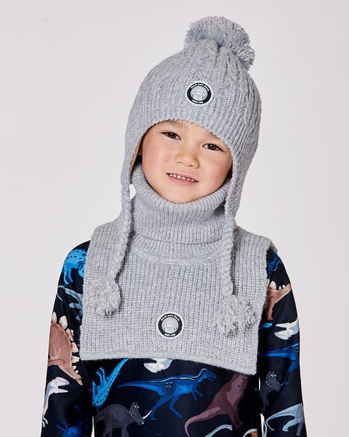 Deux Par Deux Kids Gender Inclusive Turtleneck Neckwarmer In Gray