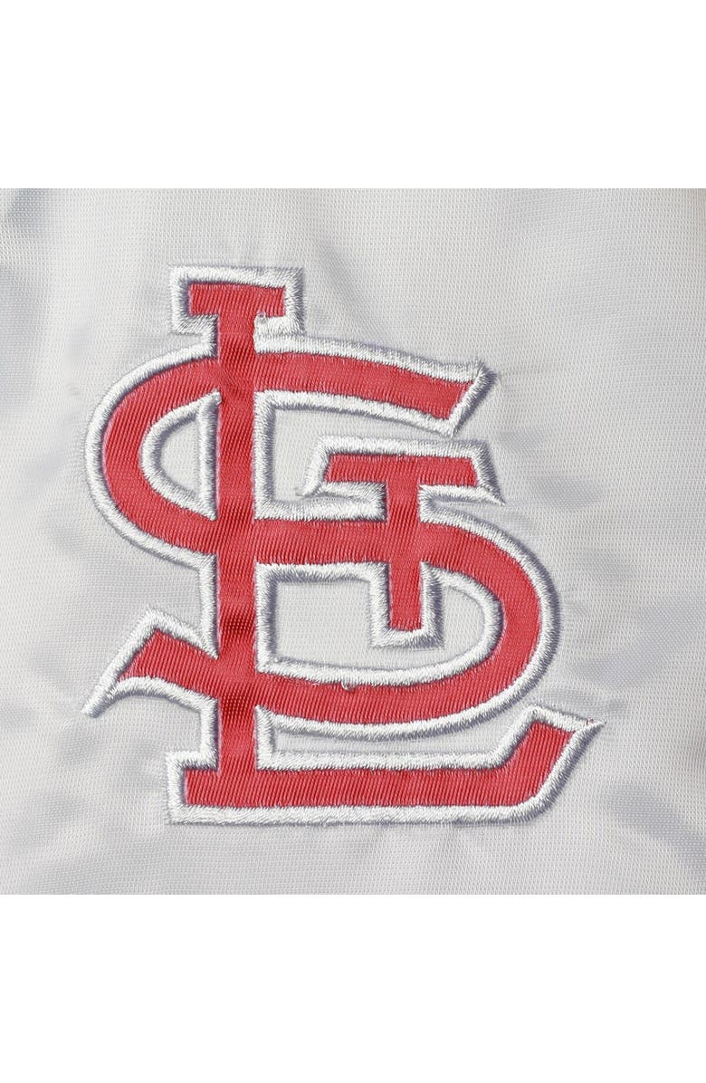 Mitchell & Ness Men's Mitchell & Ness Navy/Red St. Louis Cardinals Big & Tall Coaches Satin Full-Snap Jacket, Alternate, color, Navy