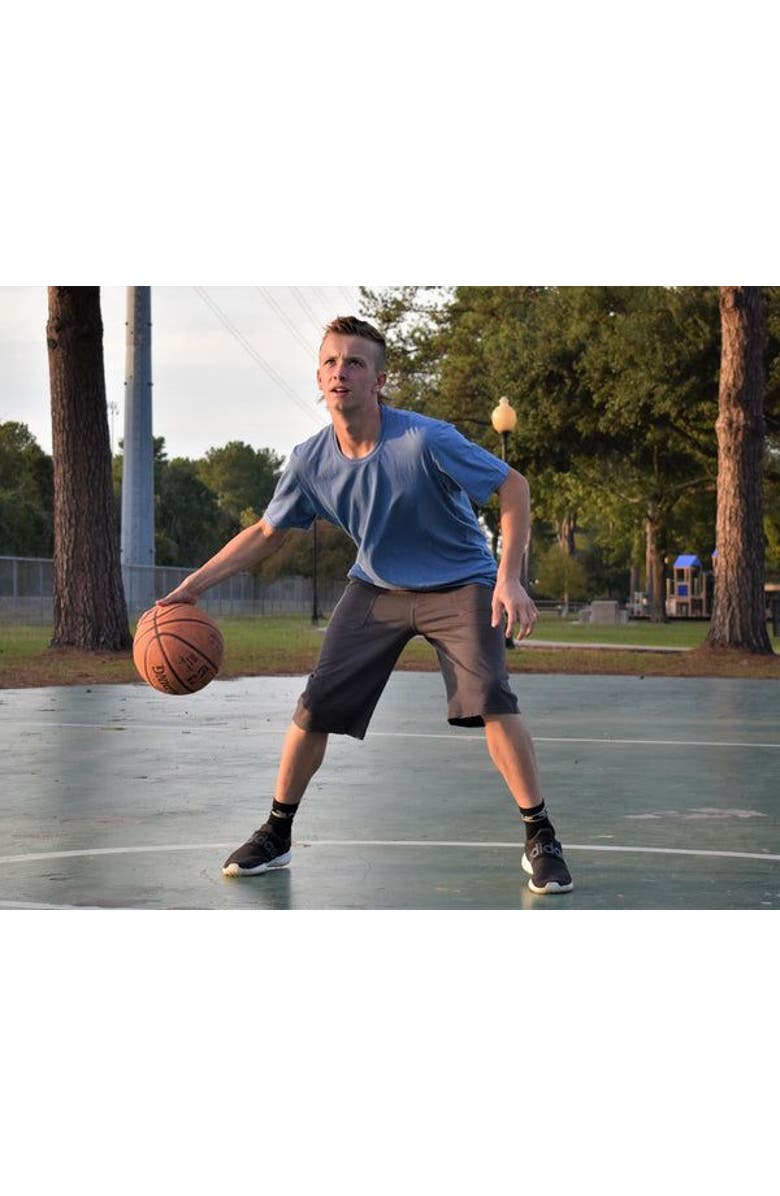 CITY THREADS Boys Organic Cotton Soft Jersey Short Sleeve Crew Tee, Alternate, color, Black