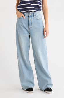 The Collegiate High Rise Raw Edge Jeans