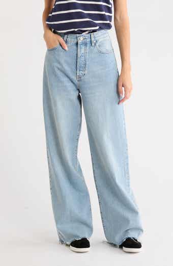 The Collegiate High Rise Raw Edge Jeans