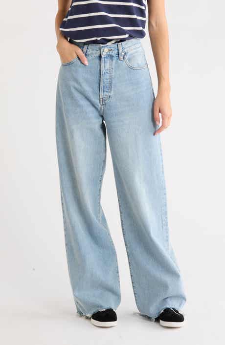 The Collegiate High Rise Raw Edge Jeans