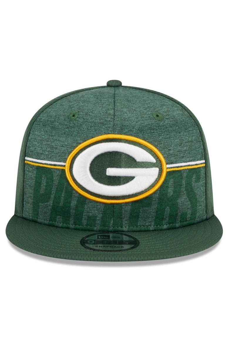 New Era Men's New Era Green Green Bay Packers 2023 NFL Training Camp 9FIFTY Snapback Hat, Alternate, color, 