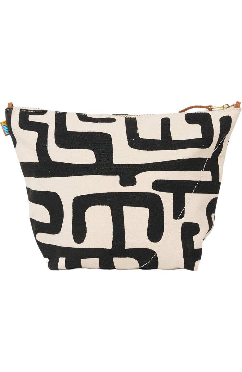 Ubuntu Life Jumbo Convertible Pouch, Alternate, color, Black Kuba