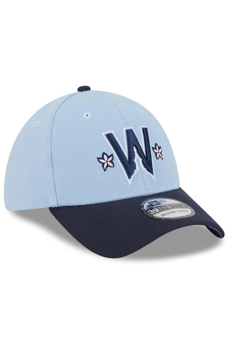 Men's New Era Light Blue/Navy Washington Nationals 2025 City Connect 39THIRTY Flex Hat, Alternate, color, Light Blue