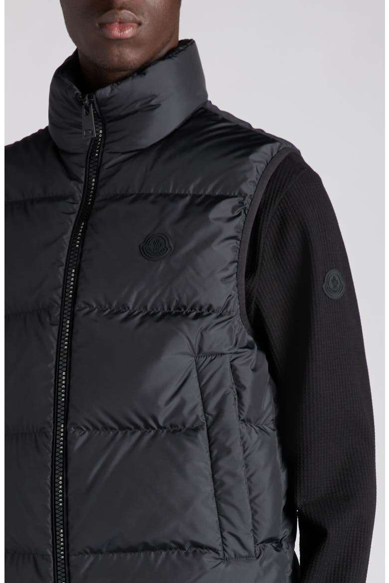 Arras Down Puffer Vest, Alternate, color, BLACK
