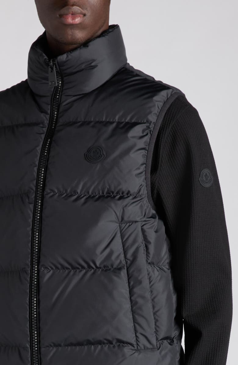 Moncler Arras Down Puffer Vest, Alternate, color, Black