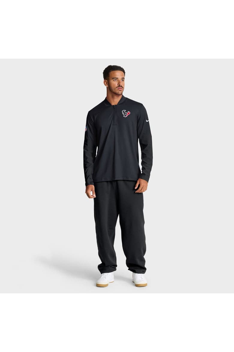 Men's Nike Navy Houston Texans Sideline Dri-FIT Half-Zip Pullover, Alternate, color, Navy