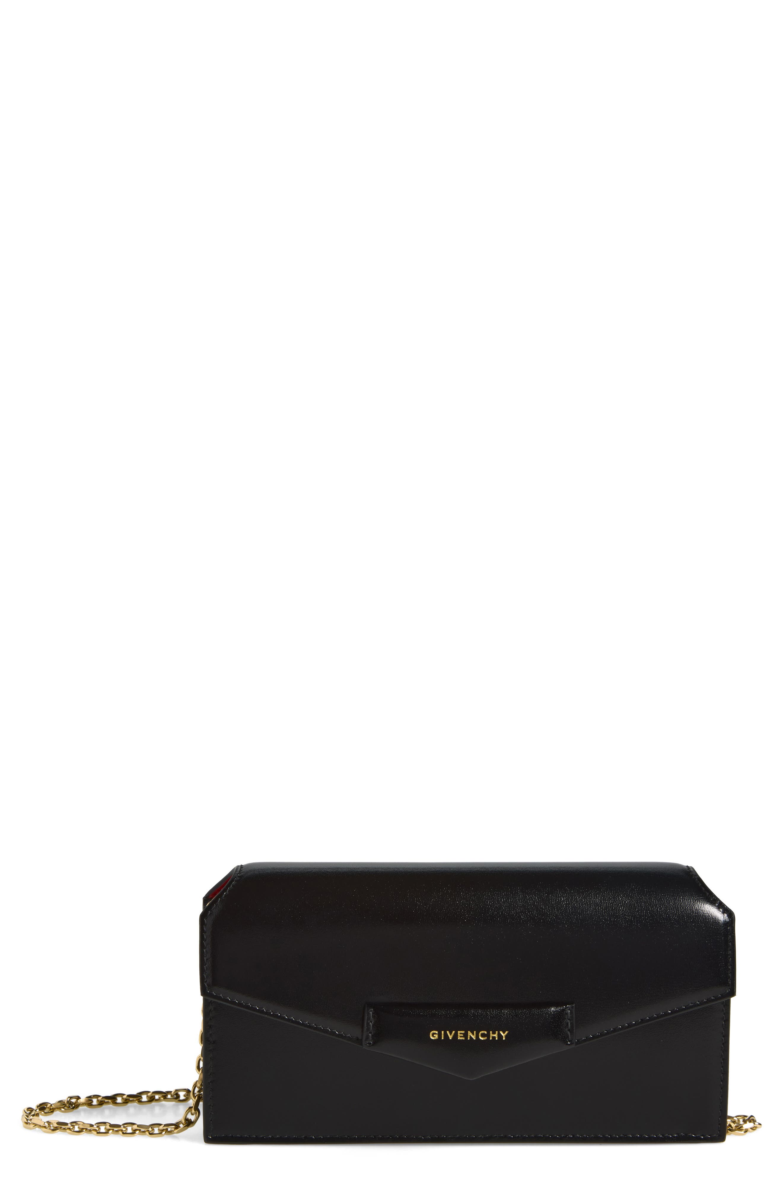 Antigona Wallet on a Chain, Main, color, BLACK