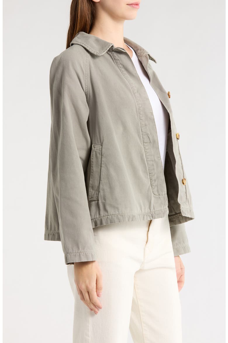 Olivia Crop Cotton Jacket, Alternate, color, SHADOW