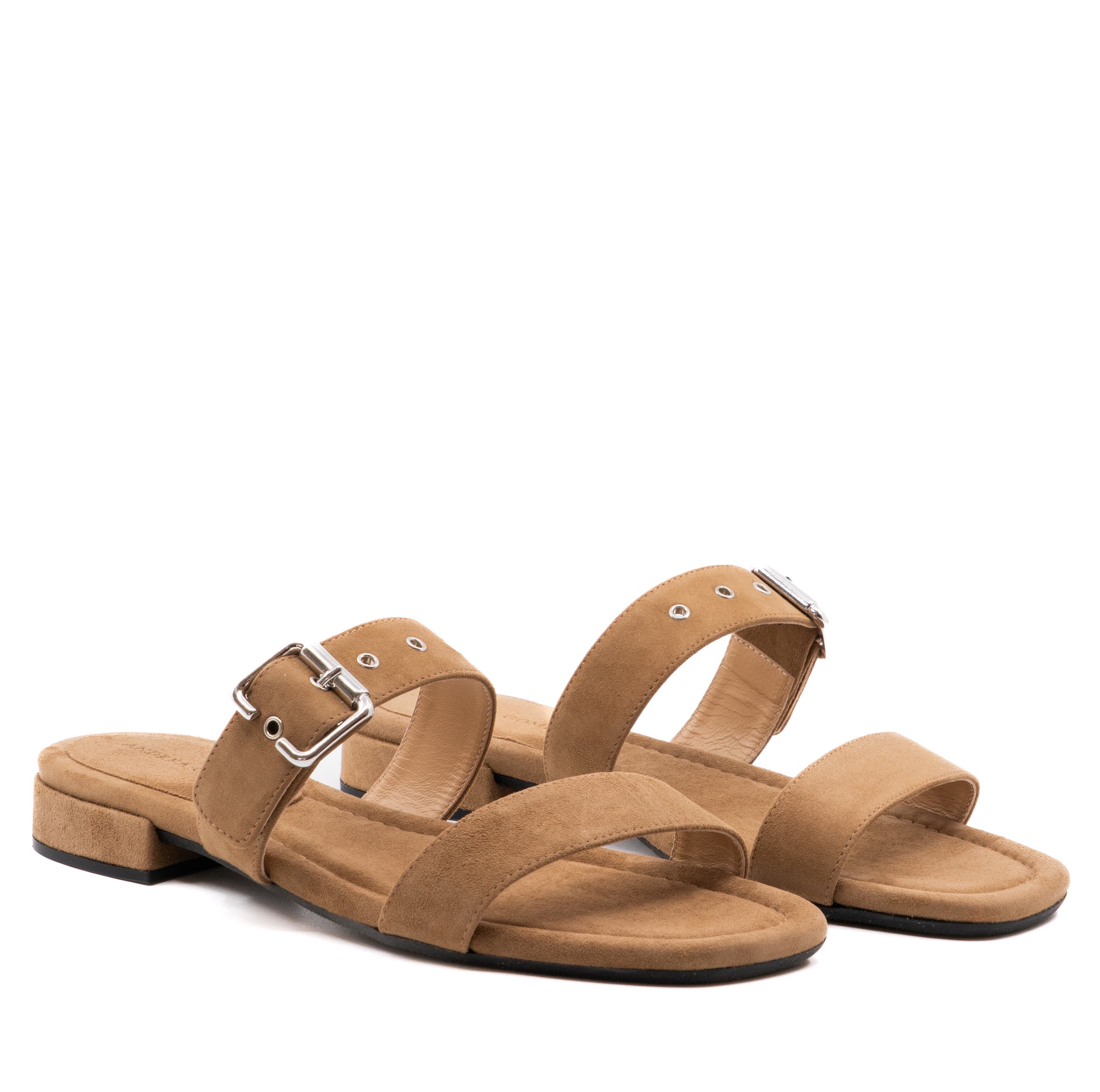 Andrea Gomez Frida Suede Sandal, Alternate, color, Camel