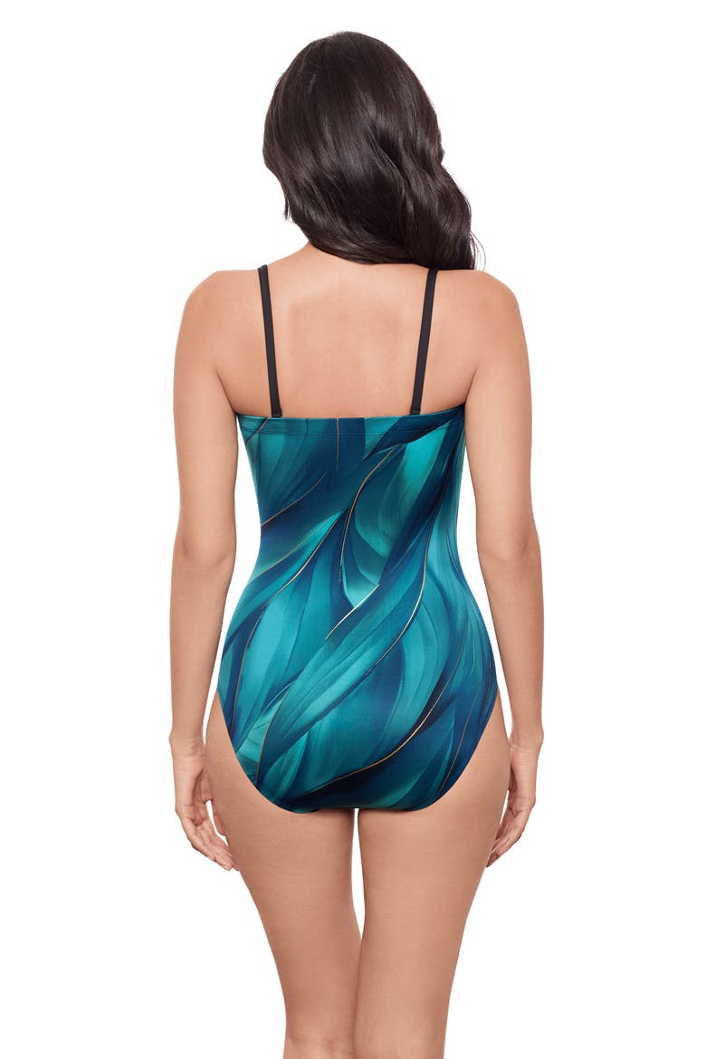 Maldiva Avanti Strapless One-Piece Swimsuit, Alternate, color, BLUE MULTI