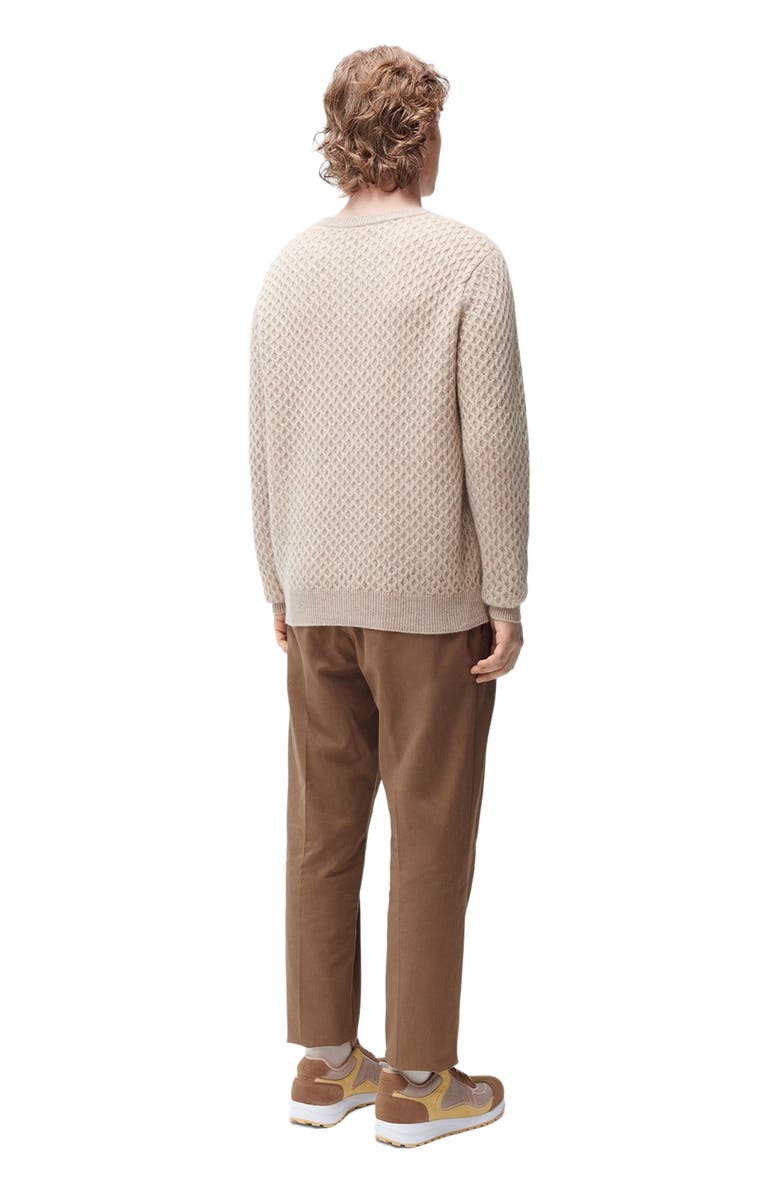 GOBI Mongolian Cashmere Cable Knit Cashmere Sweater, Alternate, color, Warm Grey