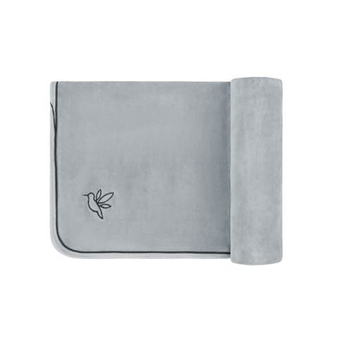 Velour Embroidered Bird & Butterfly Collection - Blanket