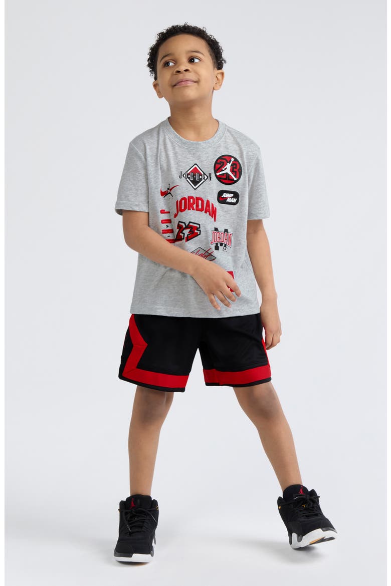 Kids' MJ Dynasty Graphic T-Shirt & Shorts Set, Alternate, color, BLACK