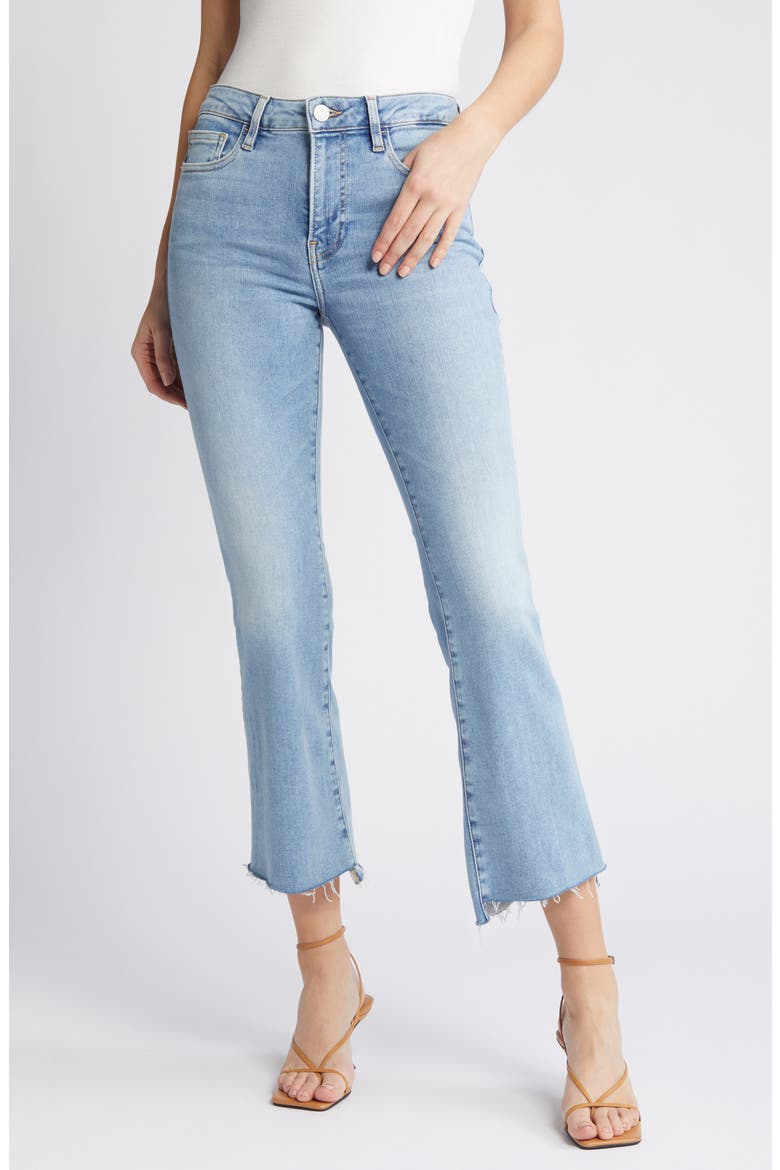 Le Crop Mini Bootcut Raw Step Hem Jeans, Main, color, COLORADO