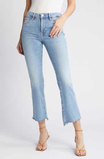 Le Crop Mini Bootcut Raw Step Hem Jeans