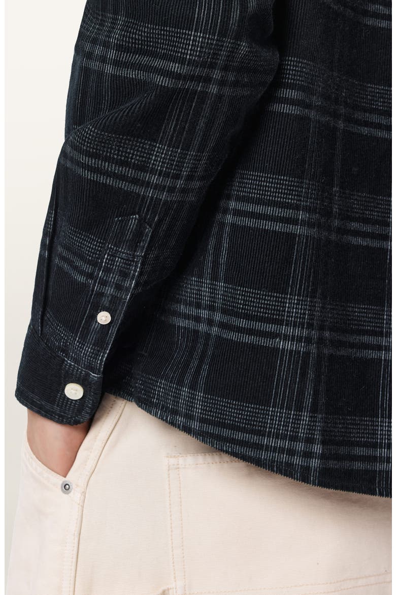Rockley Corduroy Button-Up Shirt, Alternate, color, SURGE BLACK