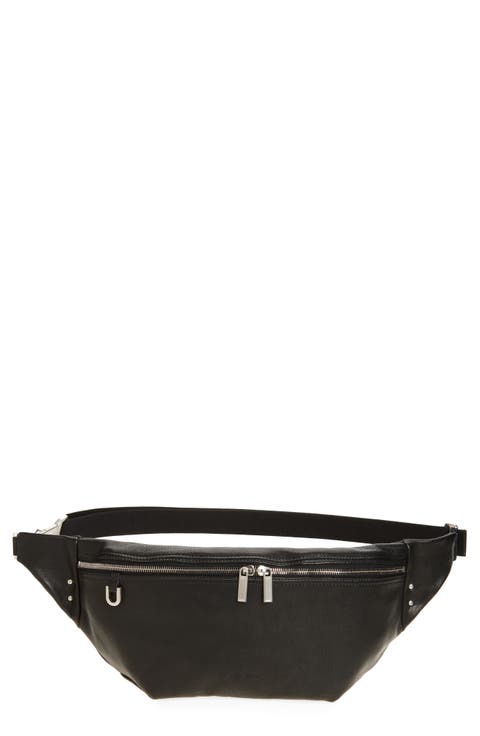 Geo Leather Belt Bag