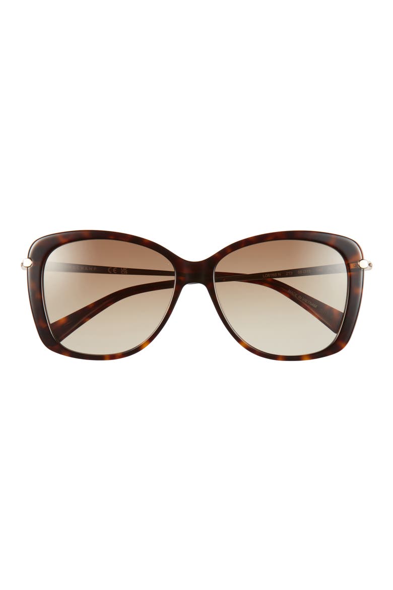 Butterfly Gradient Sunglasses, Main, color, DARK HAVANA