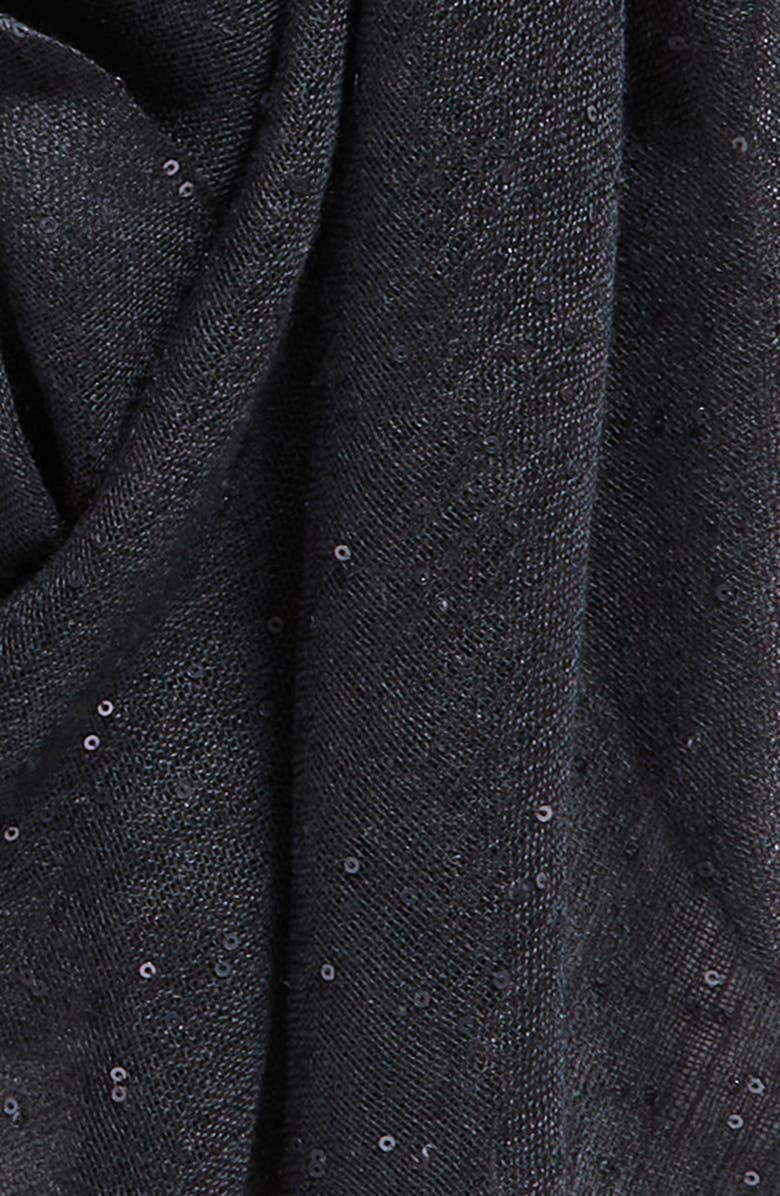 Brunello Cucinelli Sequin Linen & Silk Scarf, Alternate, color,