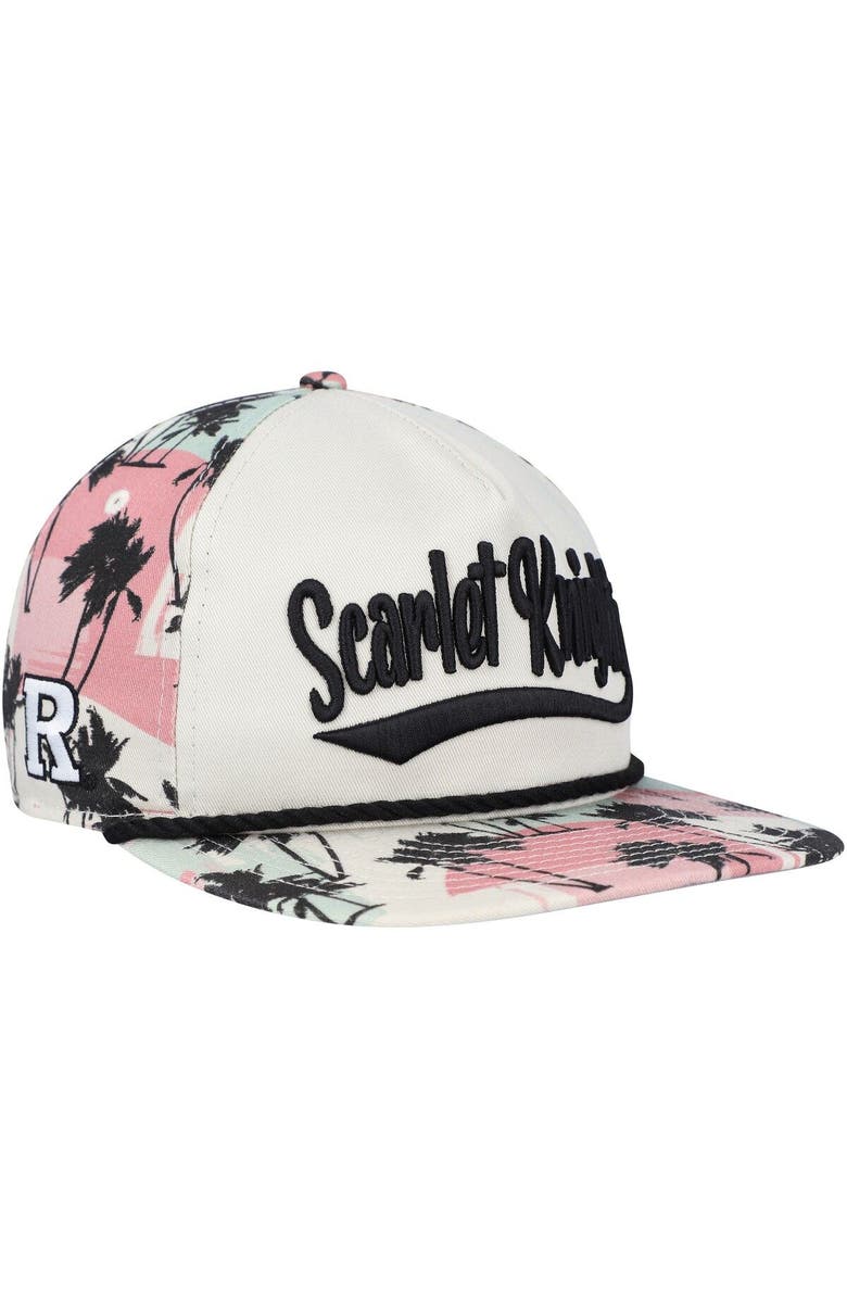 New Era Men's New Era Cream Rutgers Scarlet Knights High Tide Golfer Snapback Hat, Main, color, Cream