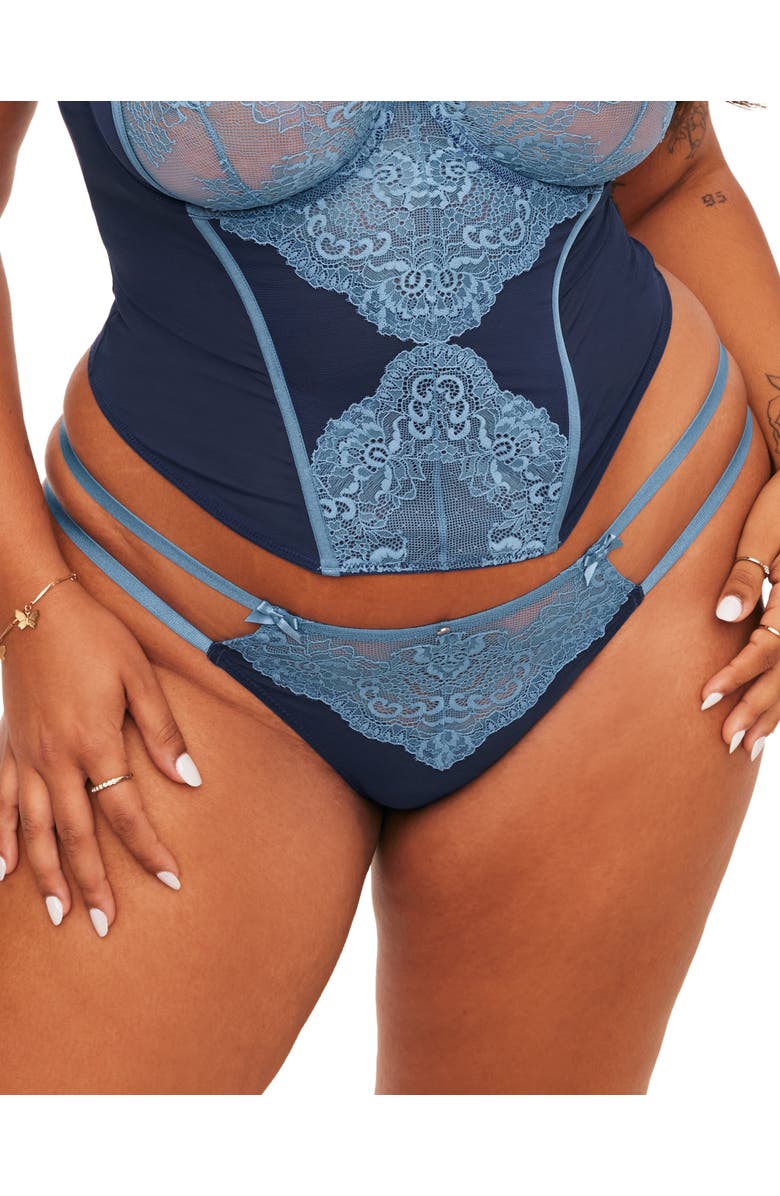 Adore Me Liv Brazilian Panties, Main, color, Dark Blue