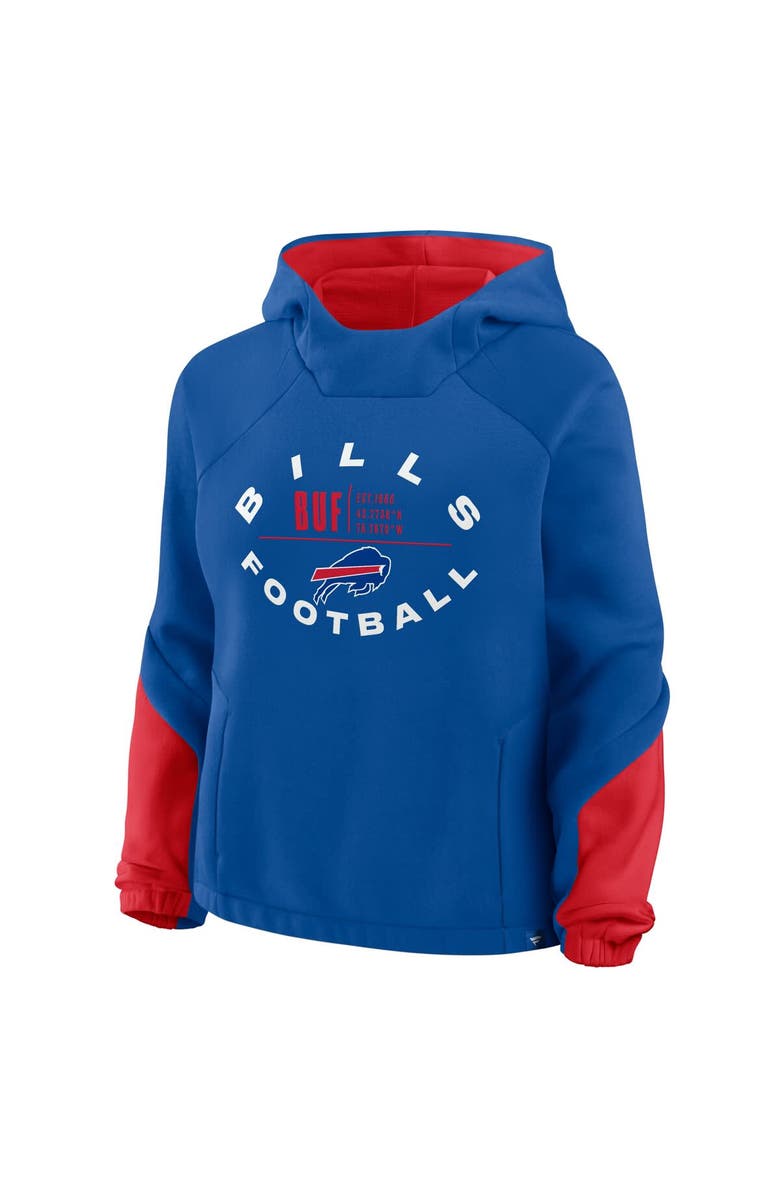 FANATICS Women
s Fanatics Royal Buffalo Bills Oversized Redzone Bubble Screen Pullover Hoodie, Alternate, color, Royal