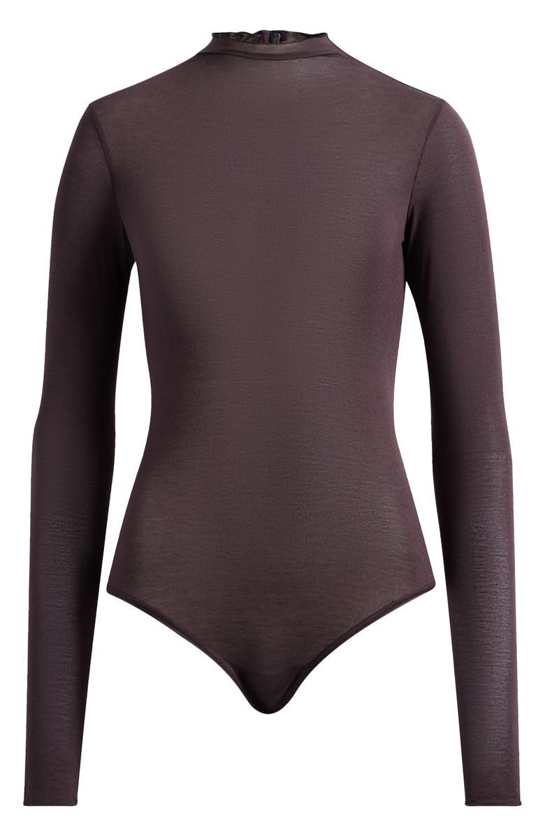 SKIMS Long Sleeve Turtleneck Bodysuit, Alternate, color, Phoenix