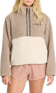 Billabong Horizon Quarter Zip High Pile Fleece Pullover