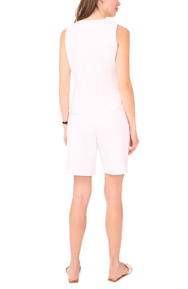 Halogen<sup>®</sup> Linen Blend Vest, Alternate, color, Bright White