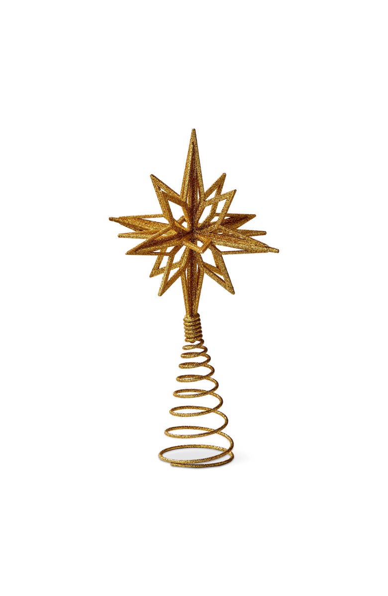 tag Starlight Gold Tree Topper Holiday Decor for Christmas, Main, color, Gold